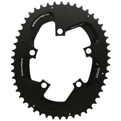 Specialites Ta Ovalution 2 Exterior 5b 110 Bcd Oval Chainring Silber 48t