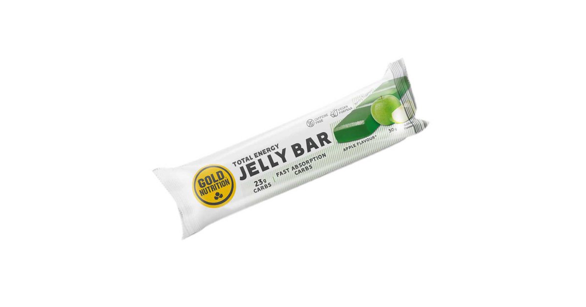 Gold Nutrition Energy Jelly Bar 30g Apple Durchsichtig