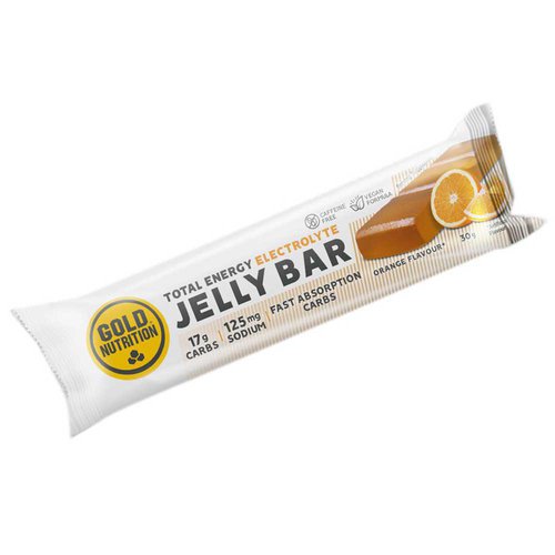 Gold Nutrition Energy Jelly Bar 30g Orange Durchsichtig