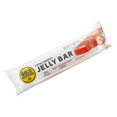 Gold Nutrition Energy Jelly Bar 30g Strawberry Durchsichtig