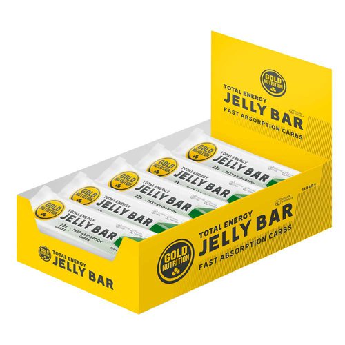 Gold Nutrition Energy Jelly Bars Box 30g 15 Units Apple Golden