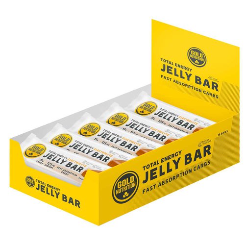 Gold Nutrition Energy Jelly Bars Box 30g 15 Units Orange Golden