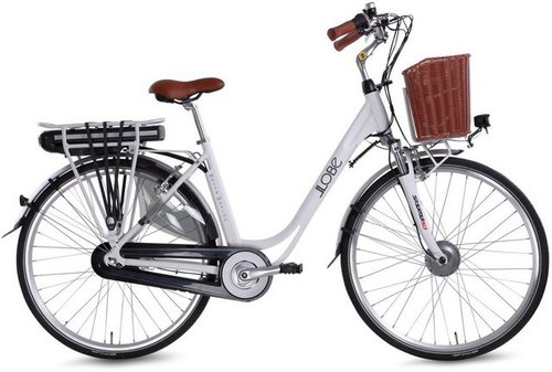 Llobe E-Bike White Motion 3.0 36V / 10,0Ah, 7 Gang Shimano 7-Gang Shimano Nexus Nabenschaltung Schaltwerk, Nabenschaltung, Frontmotor, 360 Wh Akku