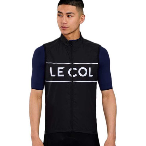 Le Col Sport Logo Gilet Schwarz M Mann