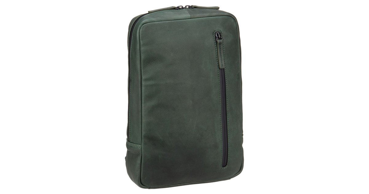 Sac à Dos LEONHARD HEYDEN Den Haag En Cuir De Vache - Couleur Olive, NEUF