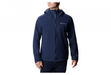 Columbia omni tech ampli dry shell wasserdichte jacke blau herren