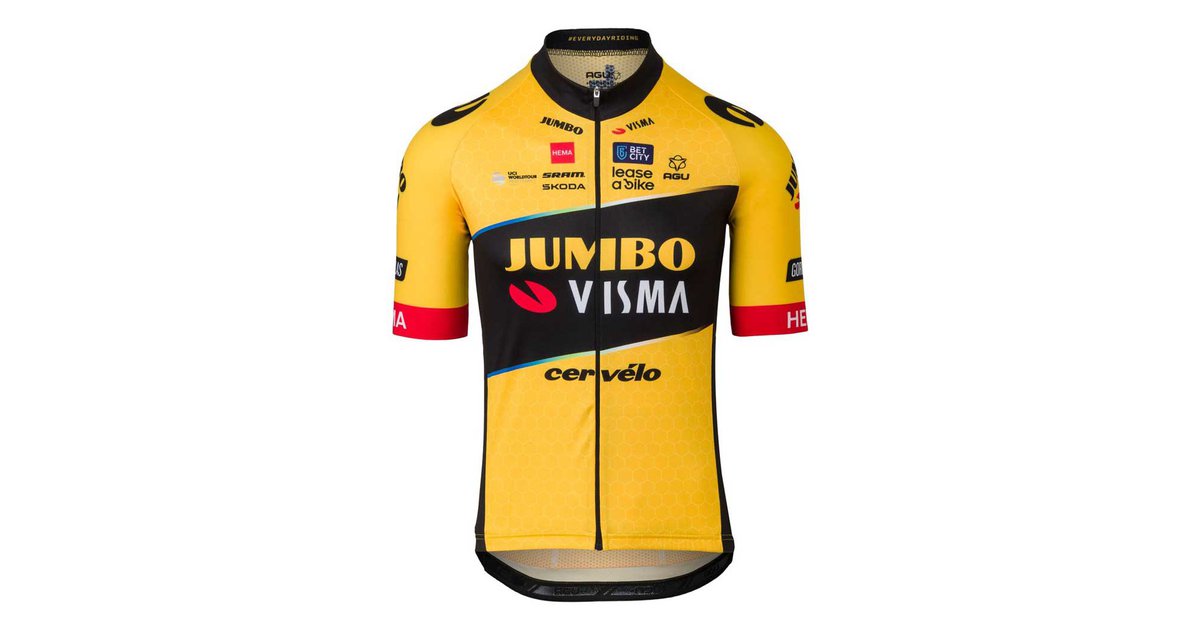 Cuissard à Bretelles Cyclisme Homme AGU Jumbo Visma - 3XL - Noir - Rembourré