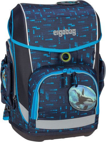 Ergobag cubo light Set LUMI  in TiefseetauchBär (19 Liter), Schulranzen