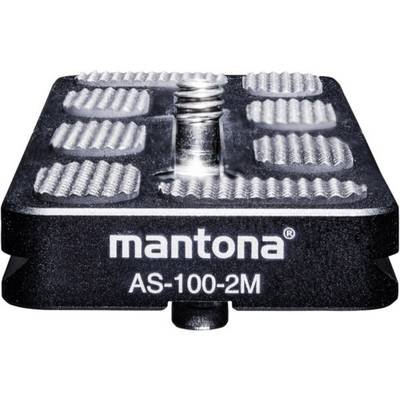 Mantona AS-100-2M Schnellwechselplatte Außengewinde=1/4, 3/8