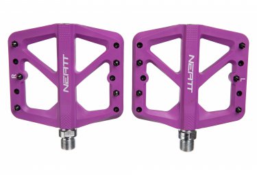 Neatt paar composite 5 pin lila flat pedale