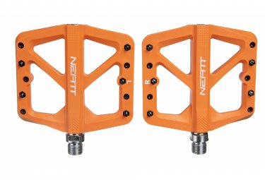 Neatt paar composite 5 pin orange flat pedale