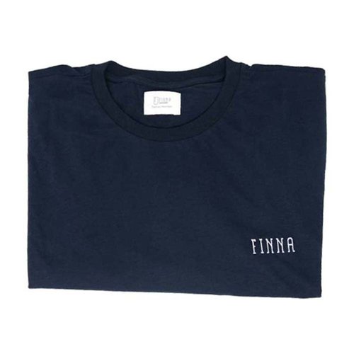 Finna Logo Short Sleeve T-shirt Blau L Mann