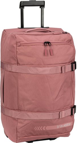 Travelite Kick Off Rollenreisetasche L  in Pink (65 Liter), Reisetasche mit Rollen