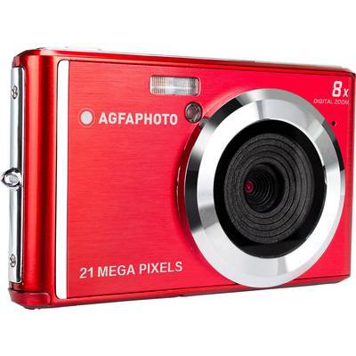 Agfaphoto DC5200 Digitalkamera 21 Megapixel Rot, Silber