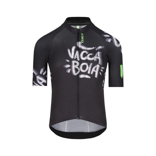 Q36.5 Trikot Gregarius Pro Vaccaboia Schwarz, Größe M