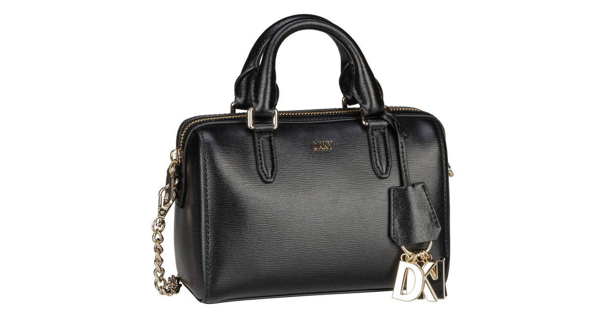 Sac à Main DKNY Paige SM Duffle - Noir / Argent - Neuf Avec Étiquettes - Polyuréthane/Polyester