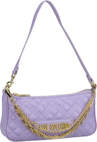 Love Moschino Multi Chain Quilted Small Shoulder Bag 4258  in Violett (1.2 Liter), Schultertasche