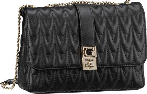 Guess Umhängetasche Regilla Conv Crossbody Flap Black (3.9 Liter)