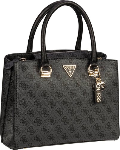 Guess Noelle Girlfriend Satchel Logo  in Grau (8.4 Liter), Handtasche