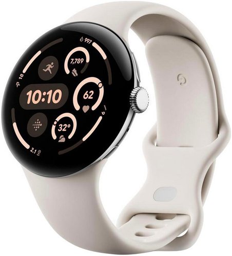Google Pixel Watch 3 45mm LTE Smartwatch (4,5 cm/1.77 Zoll, Watch OS 5)