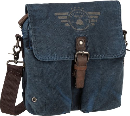 Greenburry Vintage Aviator 5896 Shoulderbag  Edition  in Blau (7.8 Liter), Umhängetasche