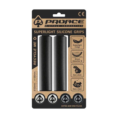 Proace Silicone Superlight Grips Schwarz 130 mm