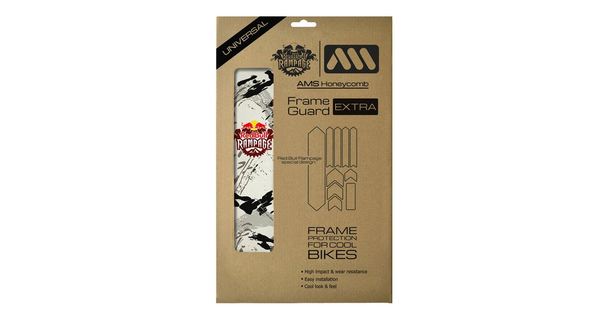 All Mountain Style Red Bull Rampage Frame Guard Stickers Durchsichtig