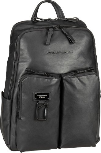 Piquadro Harper Backpack 3869 RFID  in Schwarz (22 Liter), Rucksack / Backpack