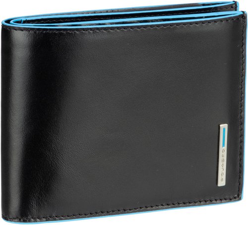 Piquadro Blue Square Wallet 1240 RFID  in Schwarz (0.3 Liter), Geldbörse