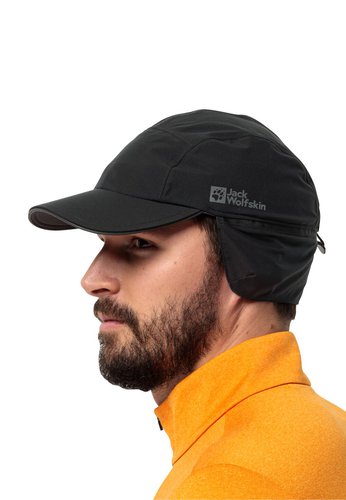 Jack Wolfskin Winter Cap Wasserdichte Schirmmütze M black black