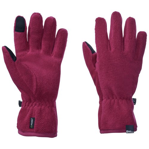 Jack Wolfskin Spirit Fleece Glove Youth Fleece-Handschuhe Kinder S/M rot dark ruby