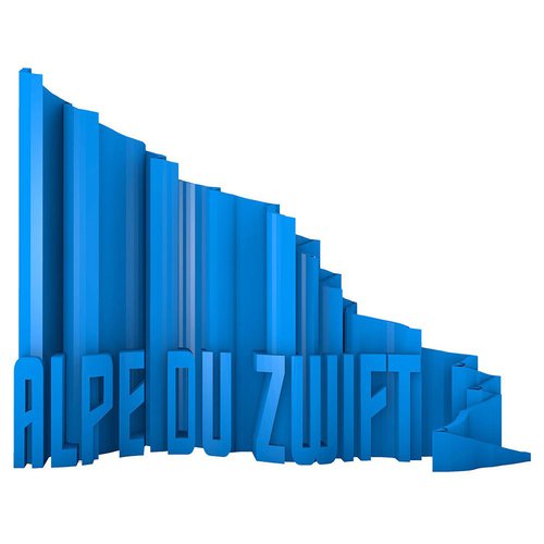 Heroad Alpe Du Zwift Mountain Port Figure Blau