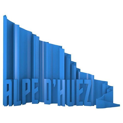 Heroad Alpe Dhuez Mountain Port Figure Blau