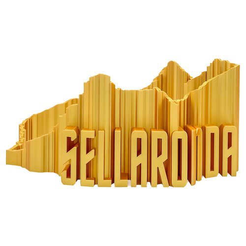 Heroad Sellaronda Mountain Port Figure Golden