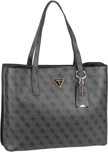 Guess Meridian Girlfriend Tote Logo  in Grau (38.3 Liter), Shopper