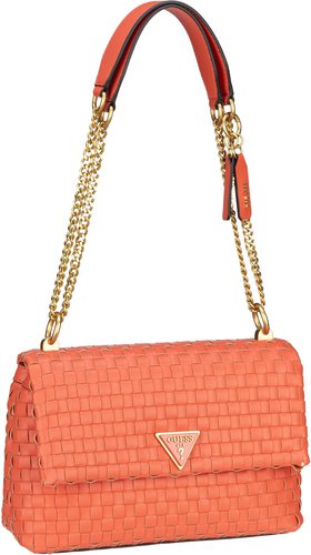 Guess Lisbet Convertible Crossbody Flap  in Orange (4 Liter), Schultertasche