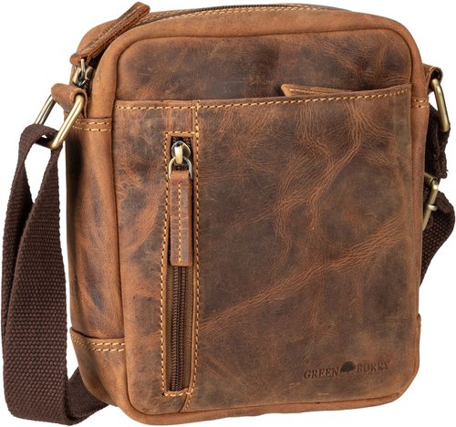 Greenburry Vintage 1556 Crossbody Bag  in Braun (2.7 Liter), Umhängetasche