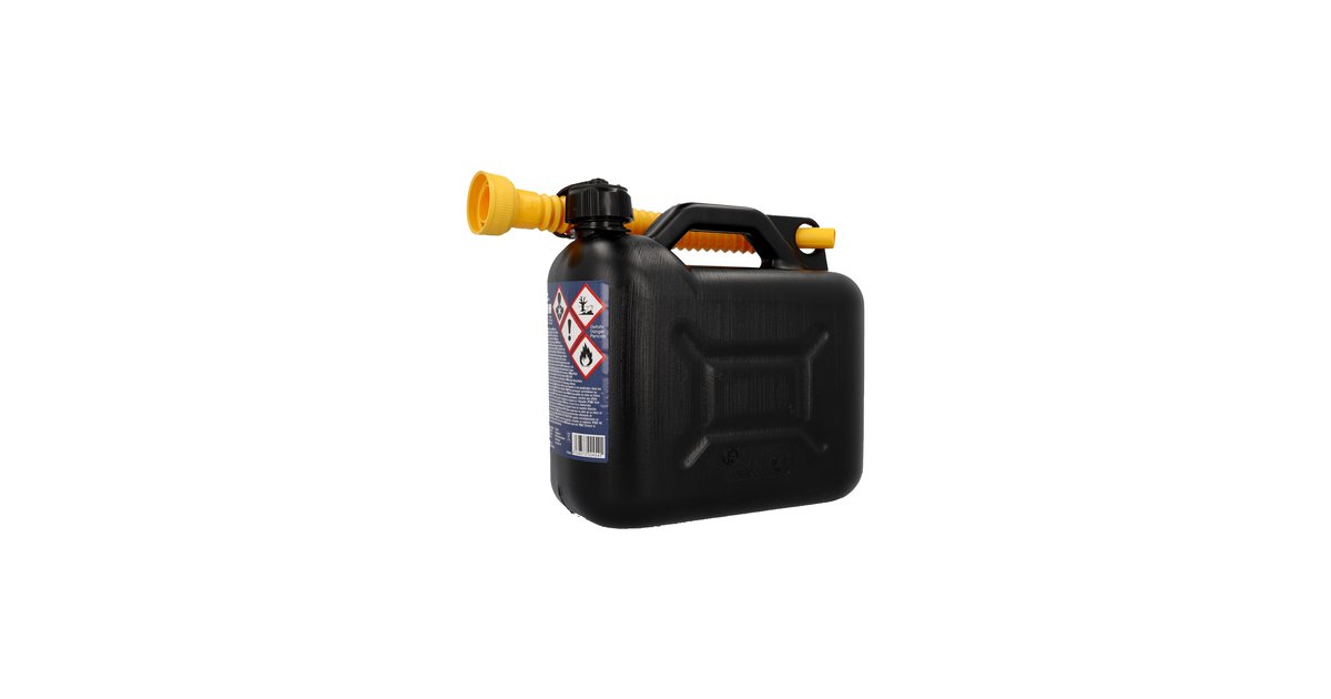 Draper Benzinkanister 5 Liter – Aus Kunststoff, Mit Ausgießer & Schraubverschluss