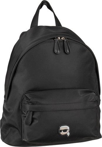 Karl Lagerfeld K/Ikonik 2.0 Nylon MD Backpack  in Schwarz (20.5 Liter), Rucksack / Backpack
