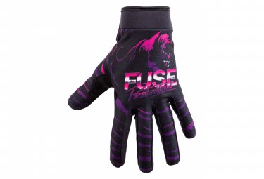 Fuse Protection fuse chroma night panther lange handschuhe schwarz   pink   lila