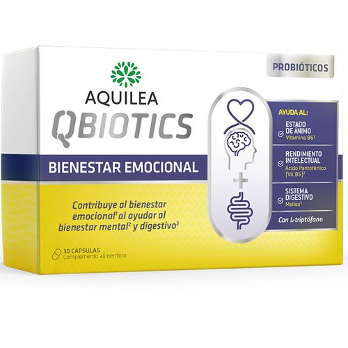Aquilea Qbiotics Emotional Well-being Probiotic 30 Tablets Durchsichtig