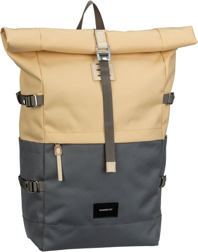 Sandqvist Bernt Rolltop Backpack  in Multi Wheat (20 Liter), Laptoprucksack
