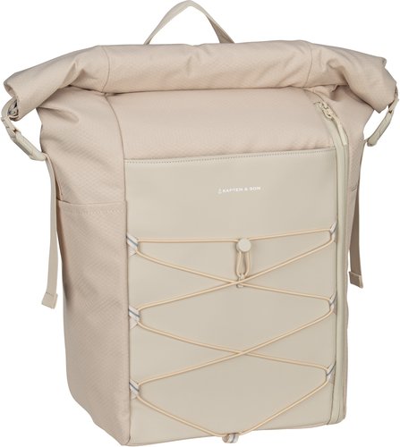 Kapten & Son Yoho  in Beige (24 Liter), Rolltop Rucksack