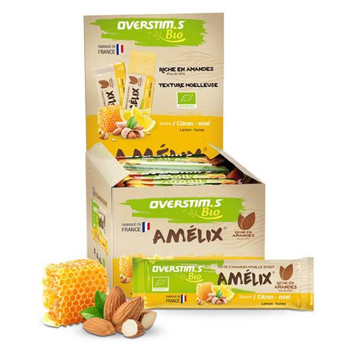Overstims Amelix Bio Honey Energie-riegel-box Zitrone 25g 30 Einheiten