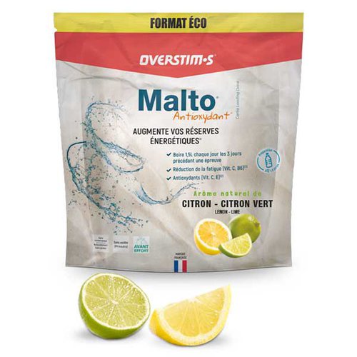 Overstims Malto Antioxydant Lemon Green Lemon 1.8kg Energy Drink Durchsichtig