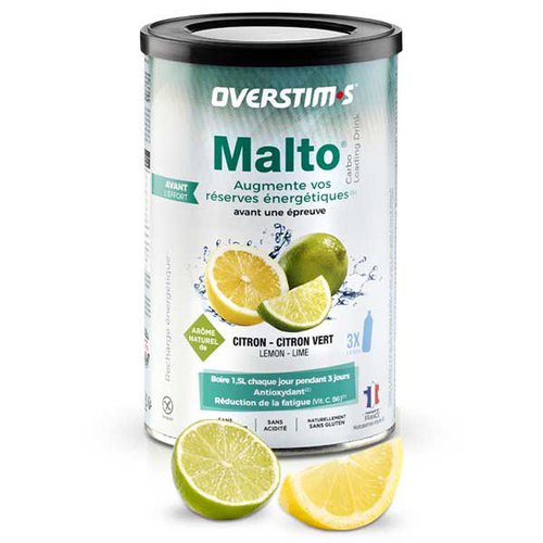 Overstims Malto Antioxydant Lemon Green Lemon 450g Energy Drink Durchsichtig
