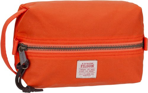 Filson Tin Cloth Travel Kit  in Orange (4.3 Liter), Kulturbeutel