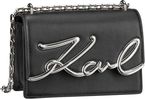 Karl Lagerfeld K/Signature SM Shoulderbag  in Schwarz (2.1 Liter), Umhängetasche