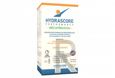 Hydrascore recovery drink recovery ananas 6 x 40g