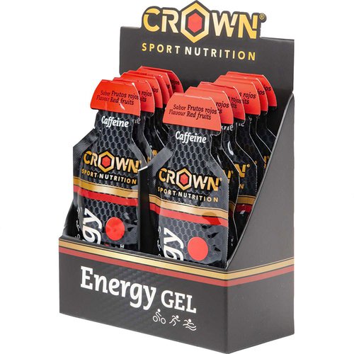 Crown Sport Nutrition Berries Energy Gels Box 40g 12 Units Silber